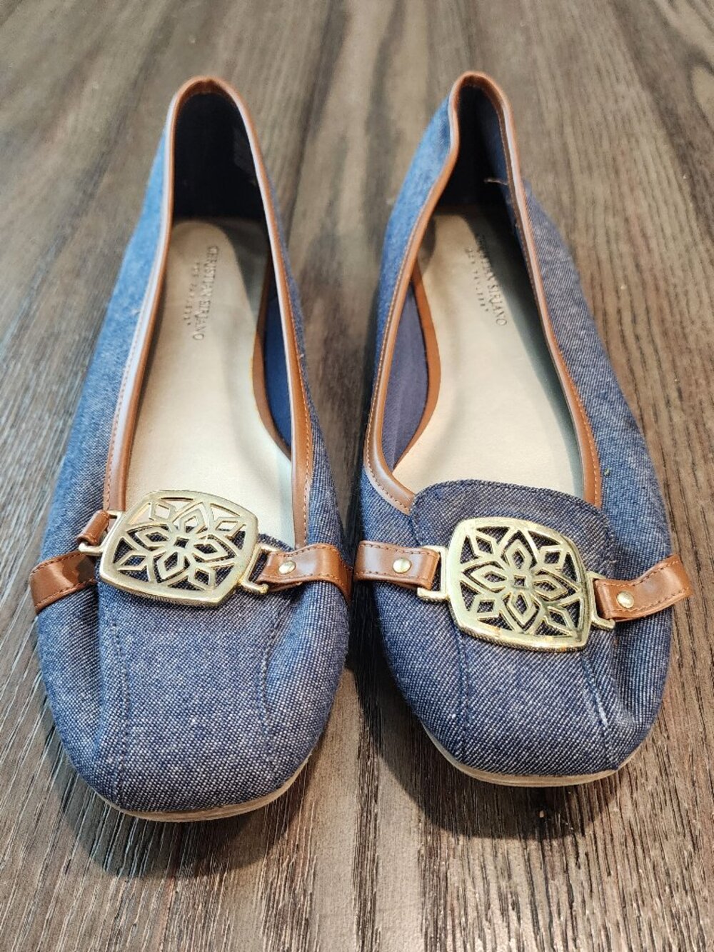 Christian Siriano for Payless Women’s Size 12 Denim Blue Ballet Flats New